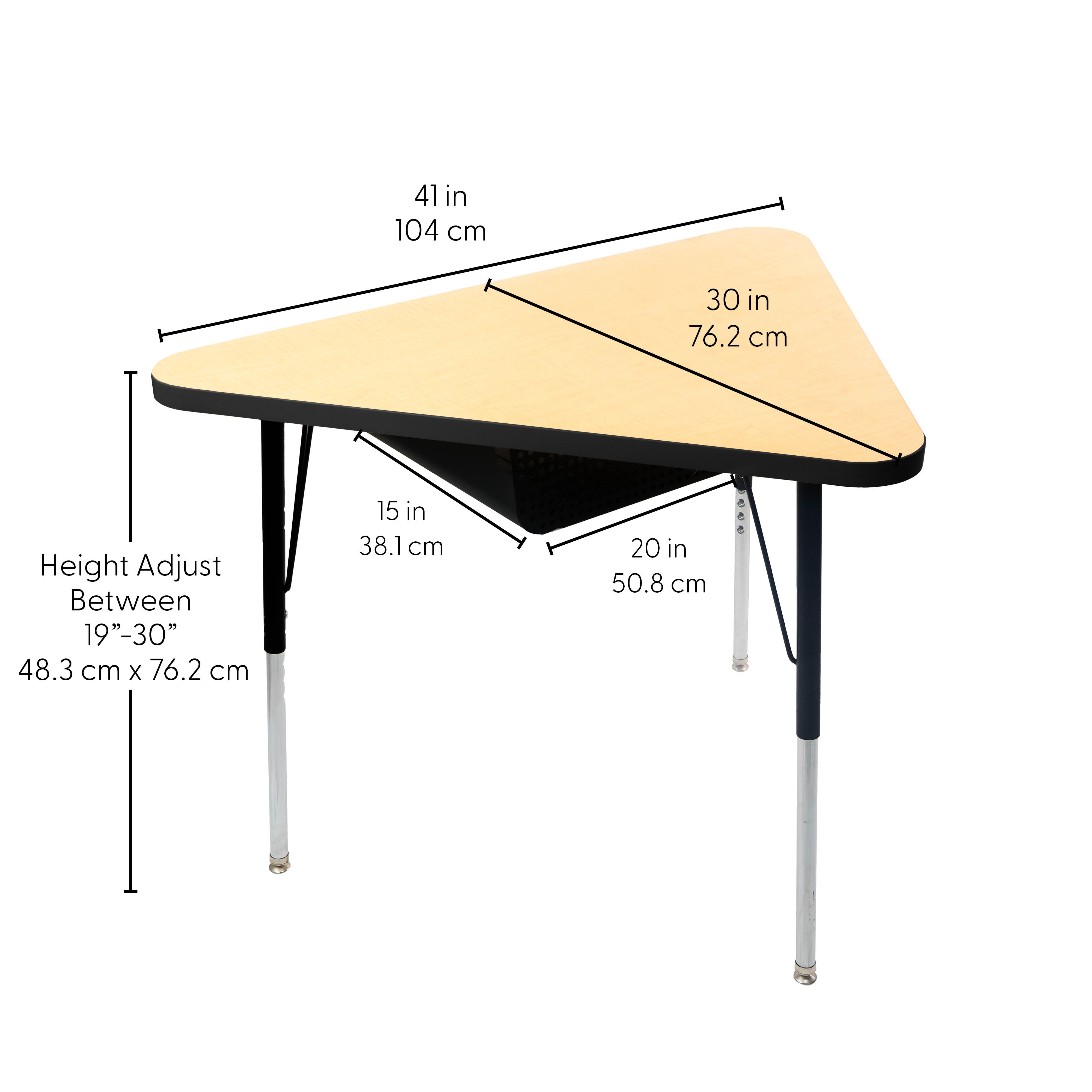 TF Triangle 30x41 MTL Book Box Standard Swvl 4pk / Maple-Black-Black
