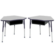 TF Petal 24x36 Book Box Stnd Ball 2pk / Gray-Navy - Navy