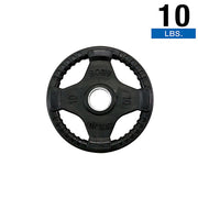 Rubber Grip Plate Black 10Lb