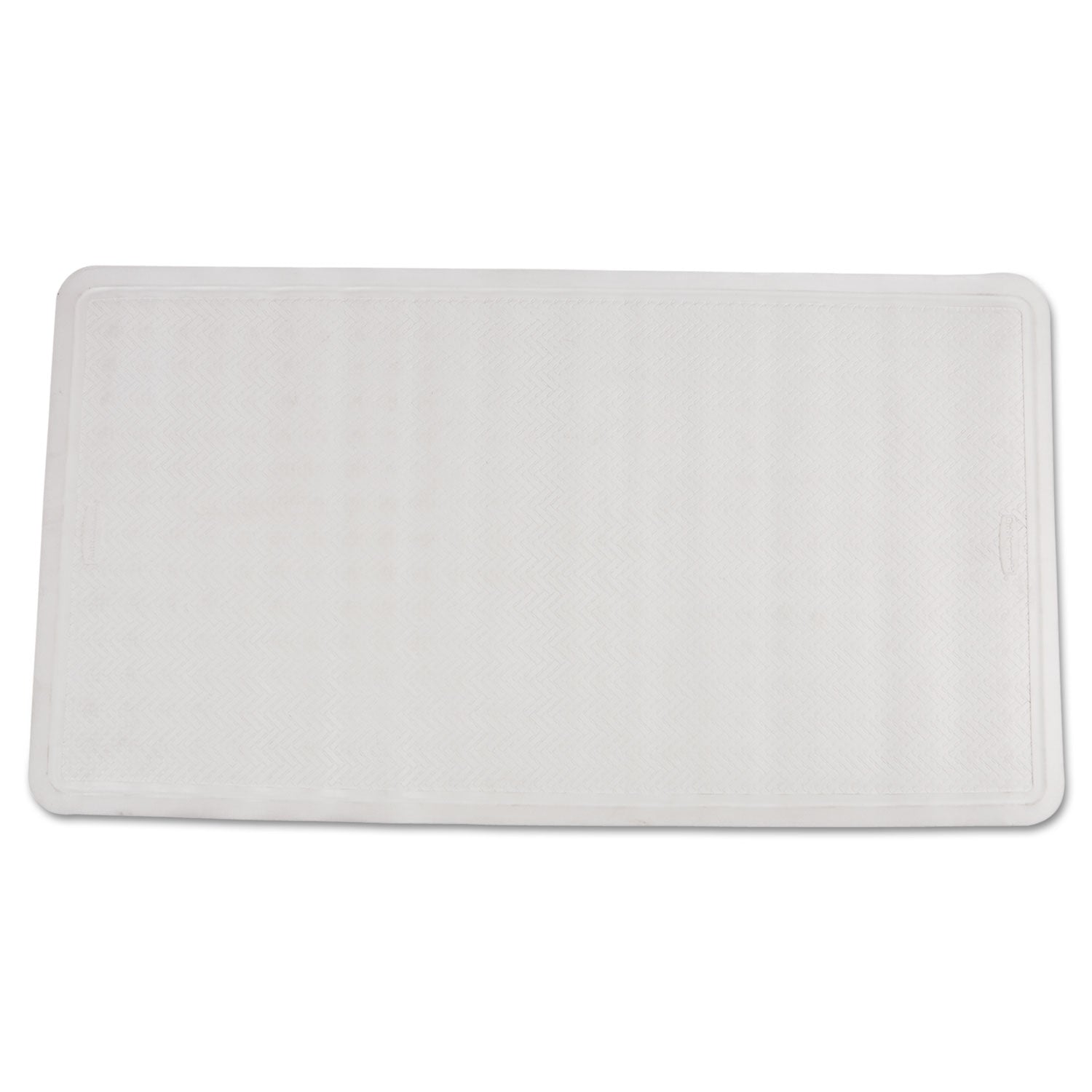 Rubbermaid Commercial Safti Grip Large Bath Mat - Bathroom - 28" Length x 16" Width - Rectangular - Textured - Rubber - White - 1 Each