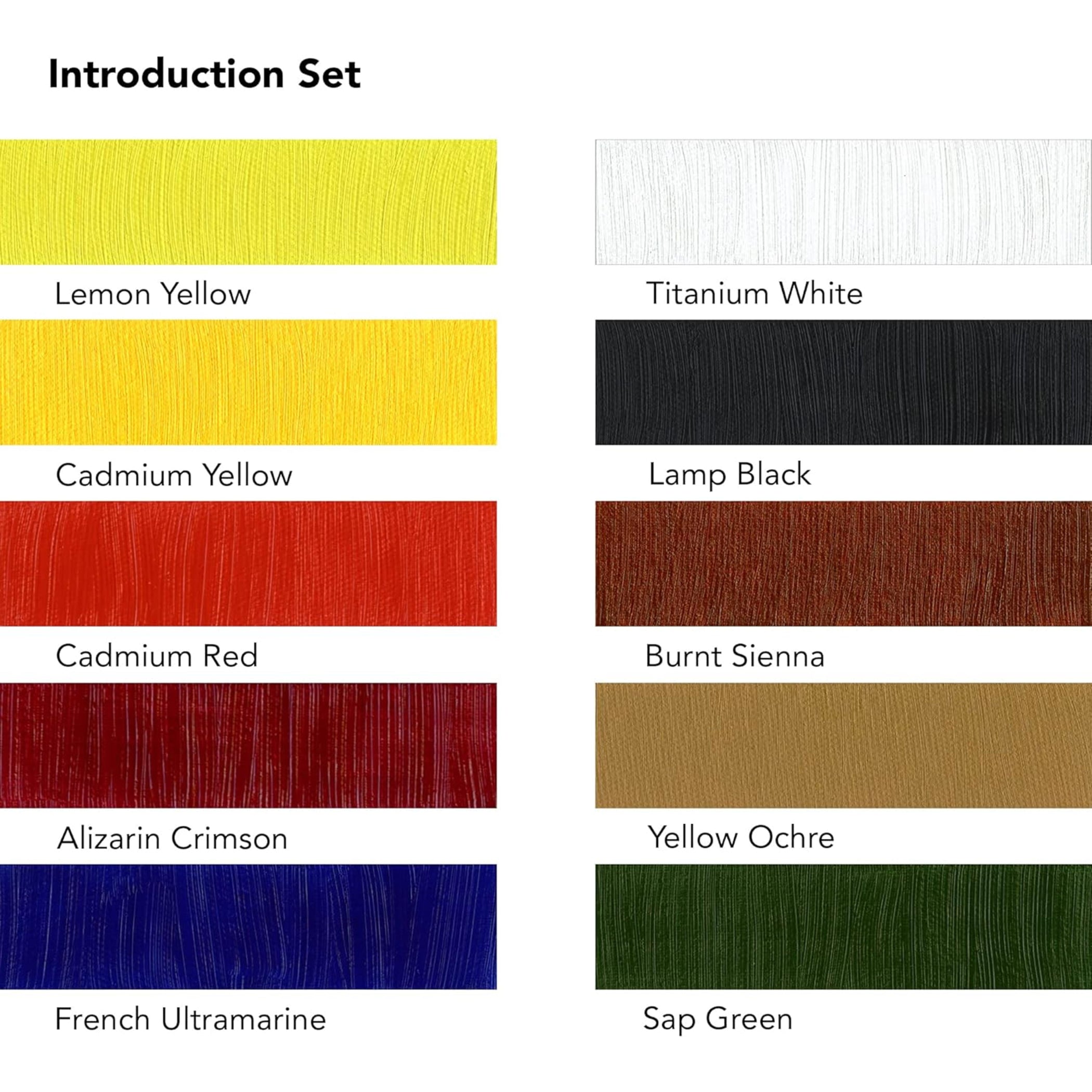 Georgian Oil Paint Introduction Set, Assorted Colors, 22ml, 10 Pieces