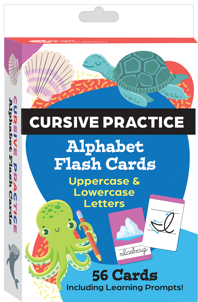 Cursive Practice Alphabet Flash Cards