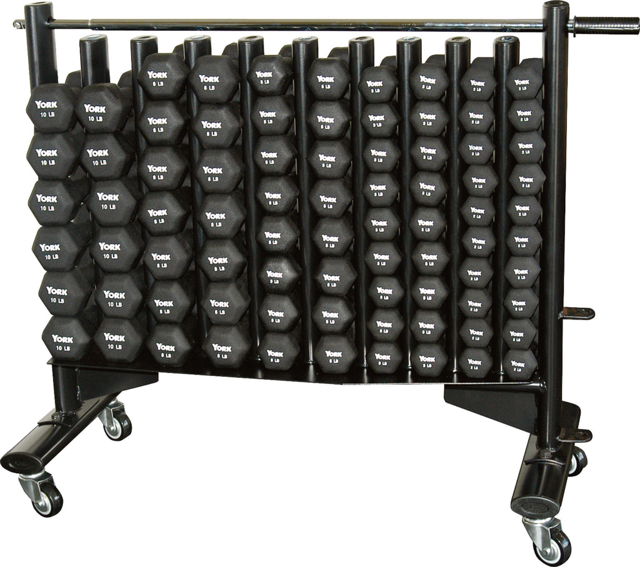 Neo-Hex Club Pack (Neoprene Coated Iron - Black) (INCLUDES RACK - 69031)