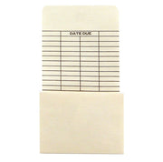 Library Pockets - Manila Standard, High Back Date Imprint – 50ct.