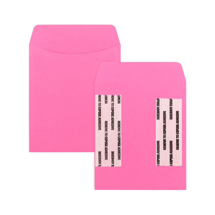 Bright Pressure Sensitive Pockets Electric Pink 3.5"x5",30