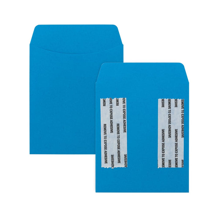 Bright Pressure Sensitive Pockets Blue 3.5"x5", 30