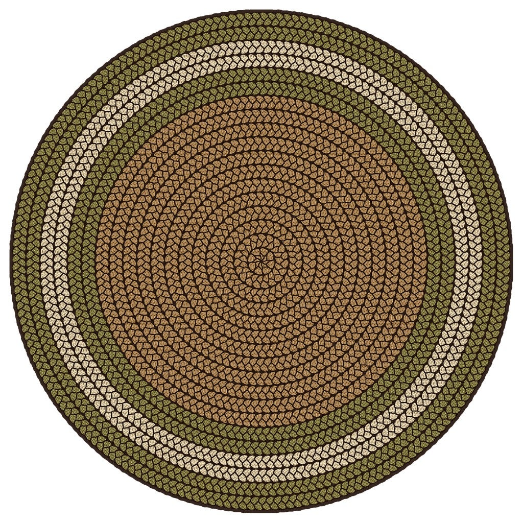 Braidful Nature Colors - 6ft - Round - Brown