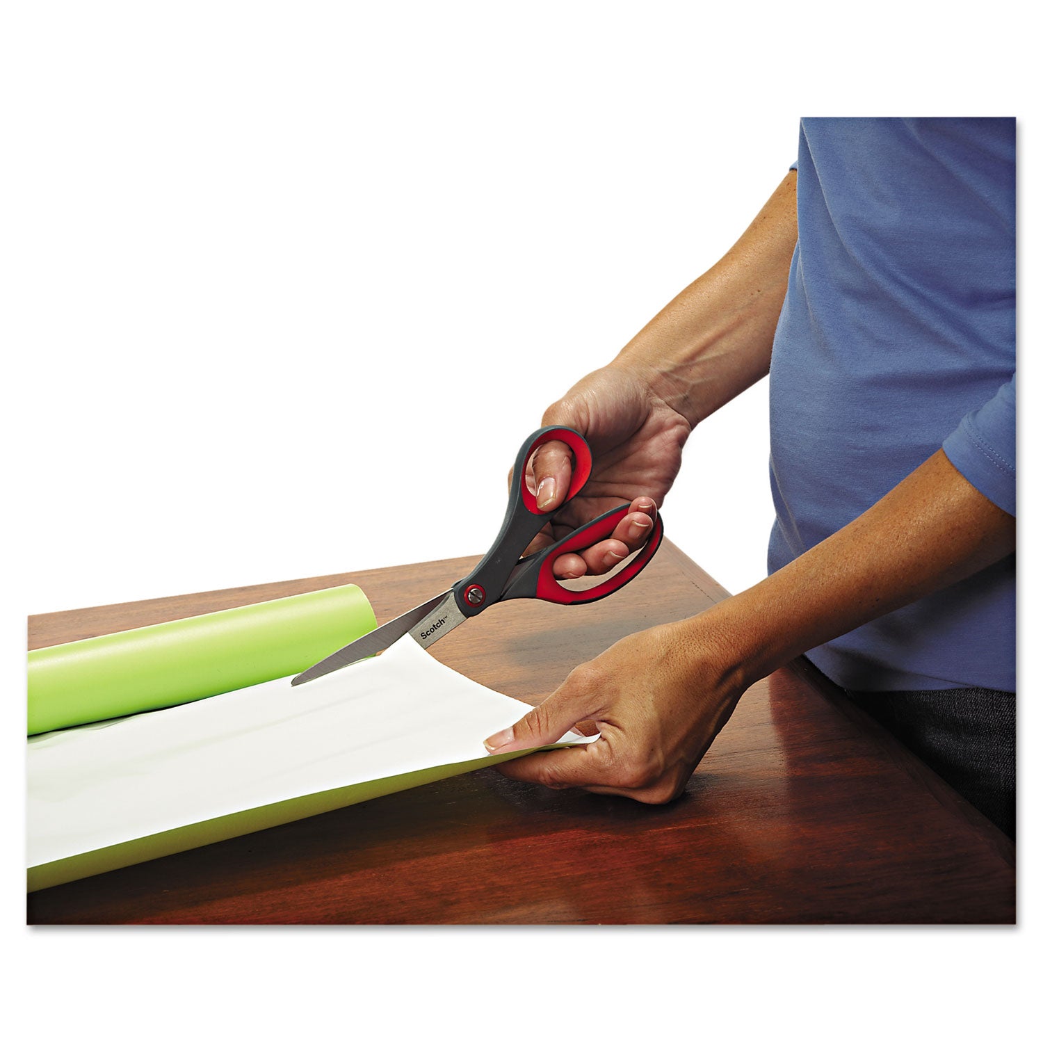 8" Overall Length - Left/Right - Stainless Steel - Red, Gray - 1 Each
