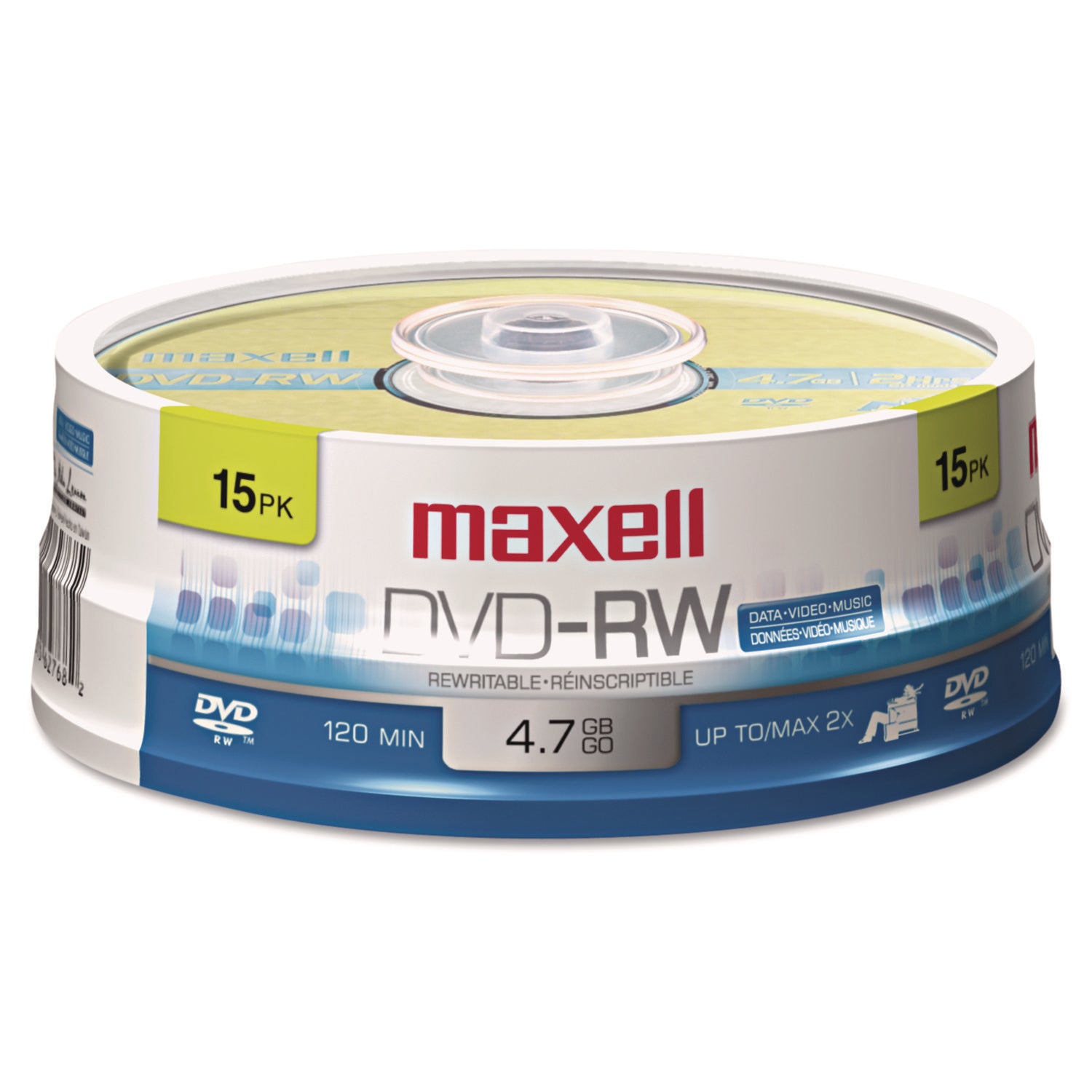 120mm - Single-layer Layers - 2 Hour Maximum Recording Time