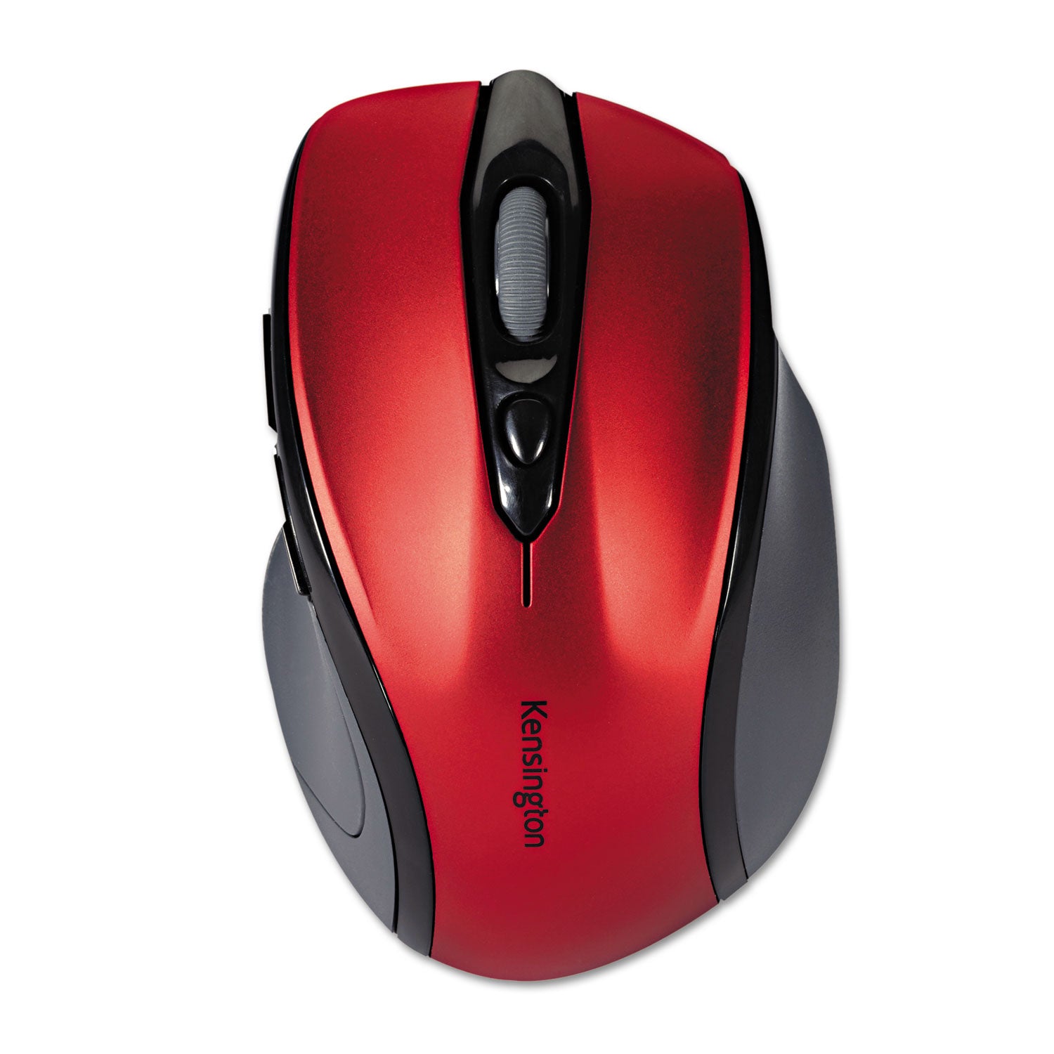 Kensington Pro Fit Mid-Size Wireless Mouse - Optical - Wireless - Radio Frequency - 2.40 GHz - Ruby Red - USB - 1750 dpi - Scroll Wheel - 3 Button(s) - Right-handed - 1 Each