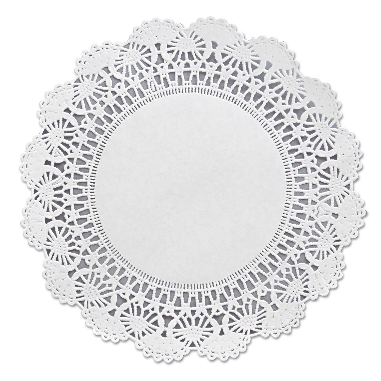 Cambridge Lace Doilies, Round, 8", White, 1,000/carton