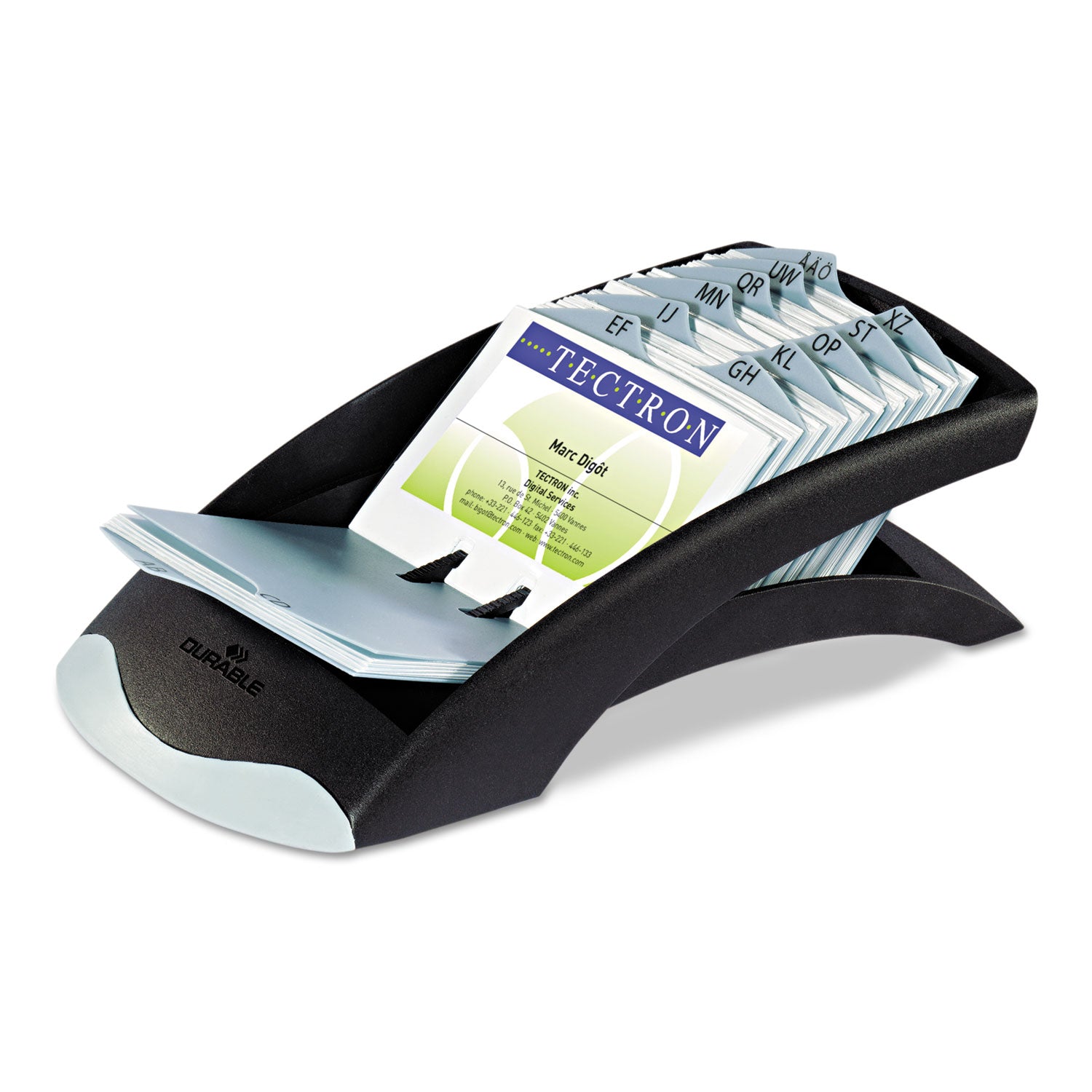 200 Card Capacity - For 2.88" x 4.13" Size Card - Black, Gray