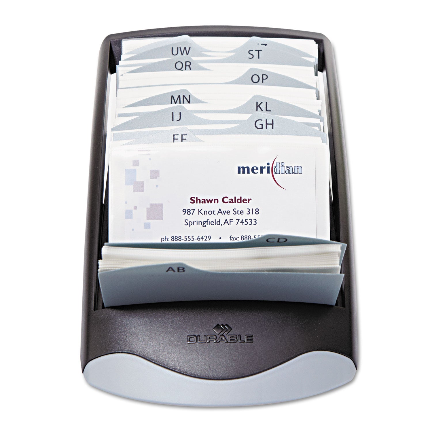 200 Card Capacity - For 2.88" x 4.13" Size Card - Black, Gray