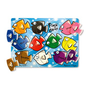 Melissa & Doug Fish Colors Mix 'N Match 10-Piece Peg Puzzle