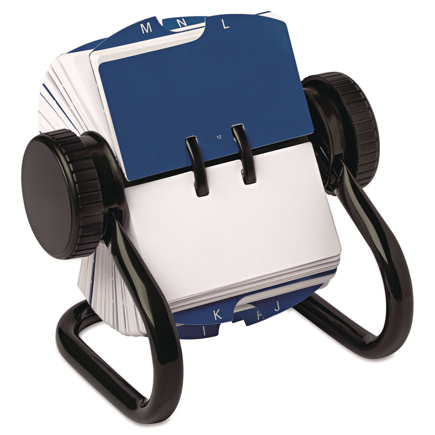 250 Card Capacity - For 1.75" x 3.25" Size Card - 24 Index Guide - Black