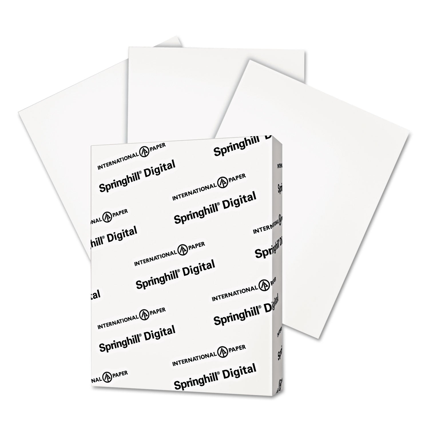 Springhill Multipurpose Cardstock, White, 8.5" x 11", 67 lb, 92 Brightness, 97% Opacity, Acid-free, Foldable, Pre-scored, Fast-drying, Archival-safe, SFI Certified, 1 Pack