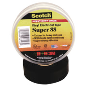 22 yd Length x 0.75" Width - Black - Vinyl - Polyvinyl Chloride (PVC) Backing - Rubber Adhesive - For Insulating Wire, Rubber, Synthetic Material - 1 Roll