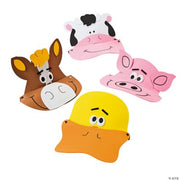 Foam Farm Animal Visors - 12 Pieces