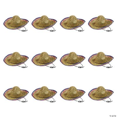 Child'S Sombrero Hat - 12 Pieces