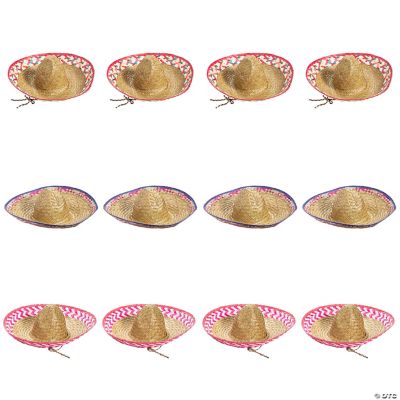 Sombrero Hat Assortment - 12 Pieces