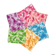 Tie Dye Bandana Assortment - 12 Pieces