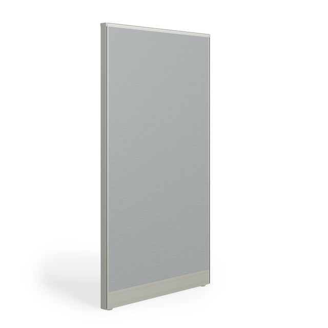 OfficeSource Panels II 36"W X 66"H Upholstered Panel w/ Light Gray Frame - Moonlight