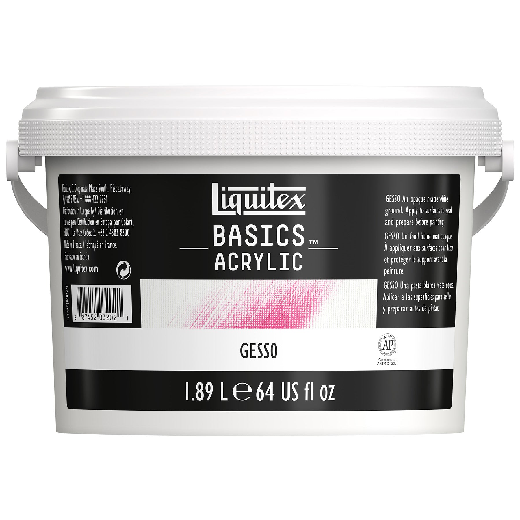 Basics Gesso - 1.89L (½ gallon/64 oz)