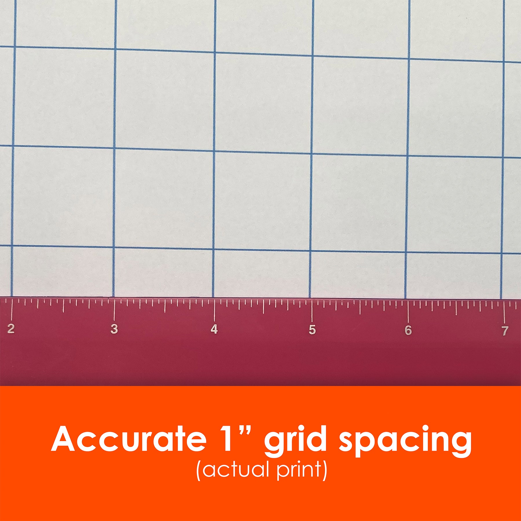 1IN BLUE GRAPH PAPER ROLL