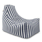 Jaxx Juniper Jr Outdoor Kids Bean Bag Chair / Childrens Garden Chair, Navy Stripes