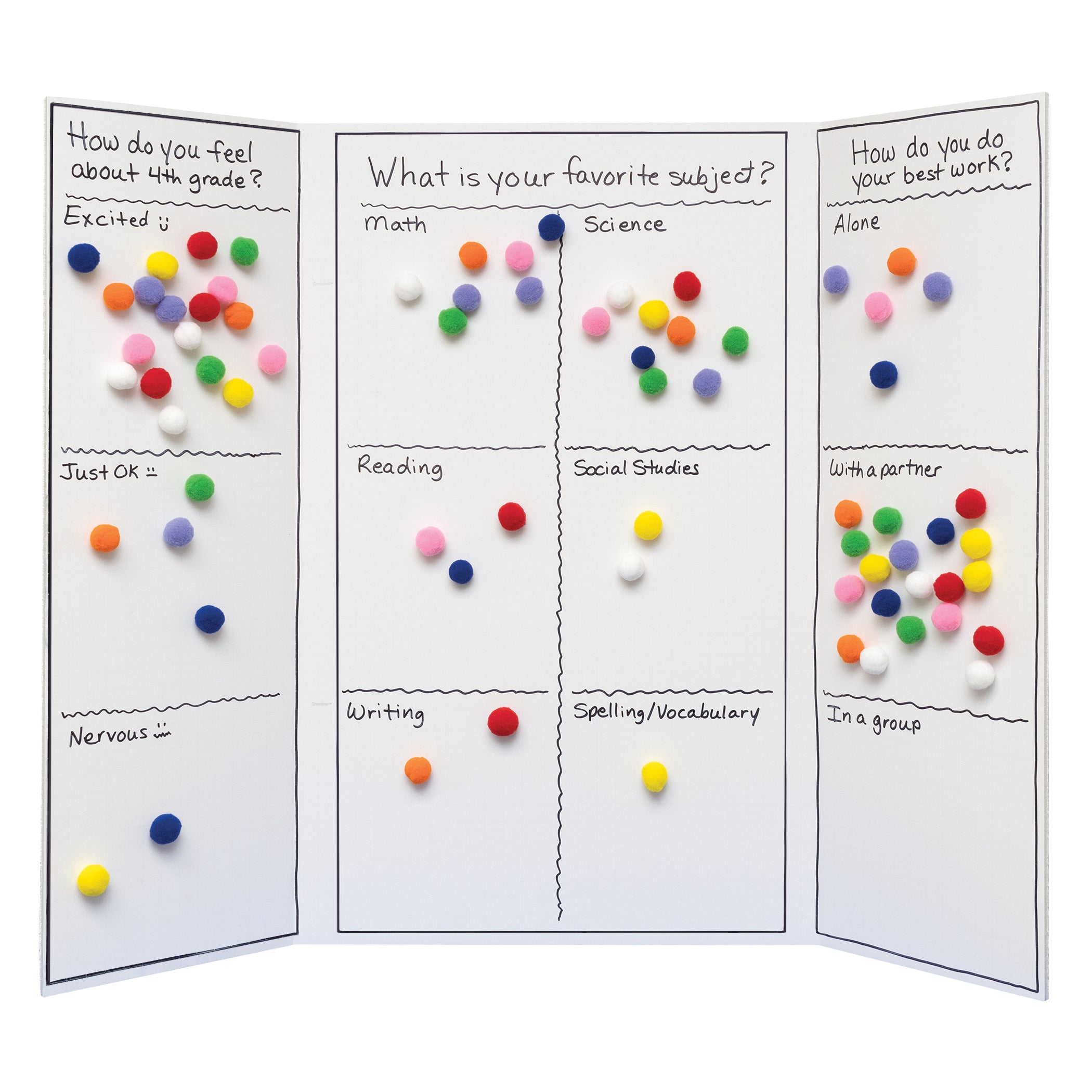 Peel n Stick Pom Pons, Pack of 240