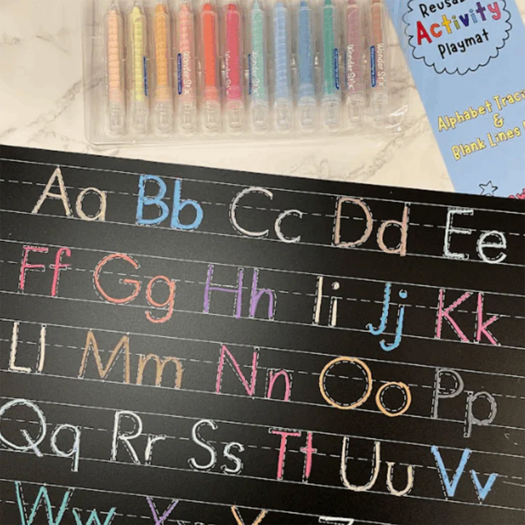Activity Playmat - Letters (2-Sided), Pack of 6