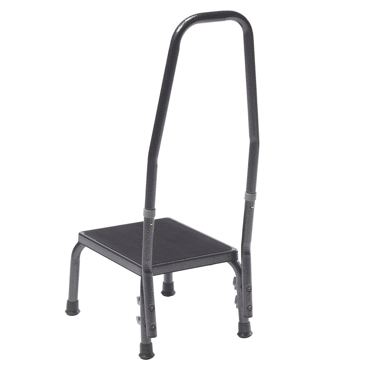 Foot stool, with hand rail