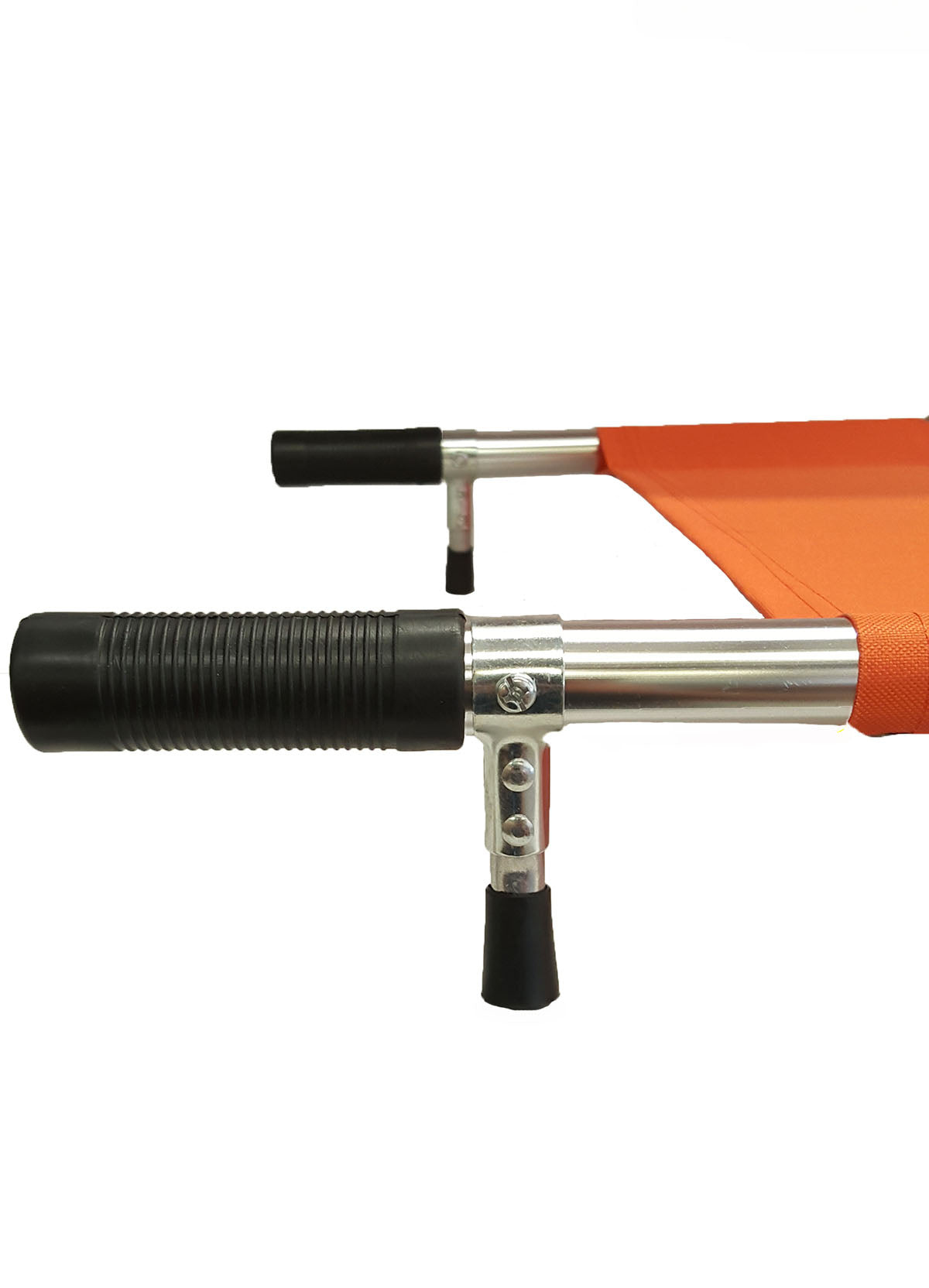 Four Fold Stretcher, Aluminum, Orange with Handles & Bag