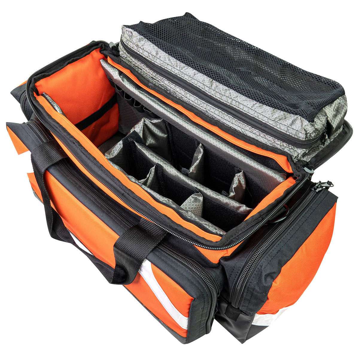 First Aid Kit, Elite Trauma Bag, 25.25" x 13.75" x11.5", Orange