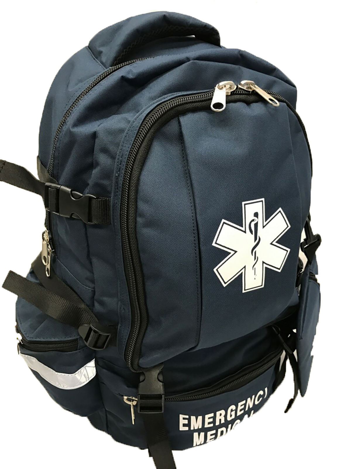 First Aid Kit, Large Medical Backpack, 21.25" x 14" x 12", Navy
