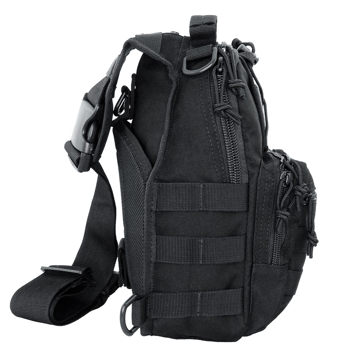 Sling Backpack, 12" x 9" x 6.5", Black