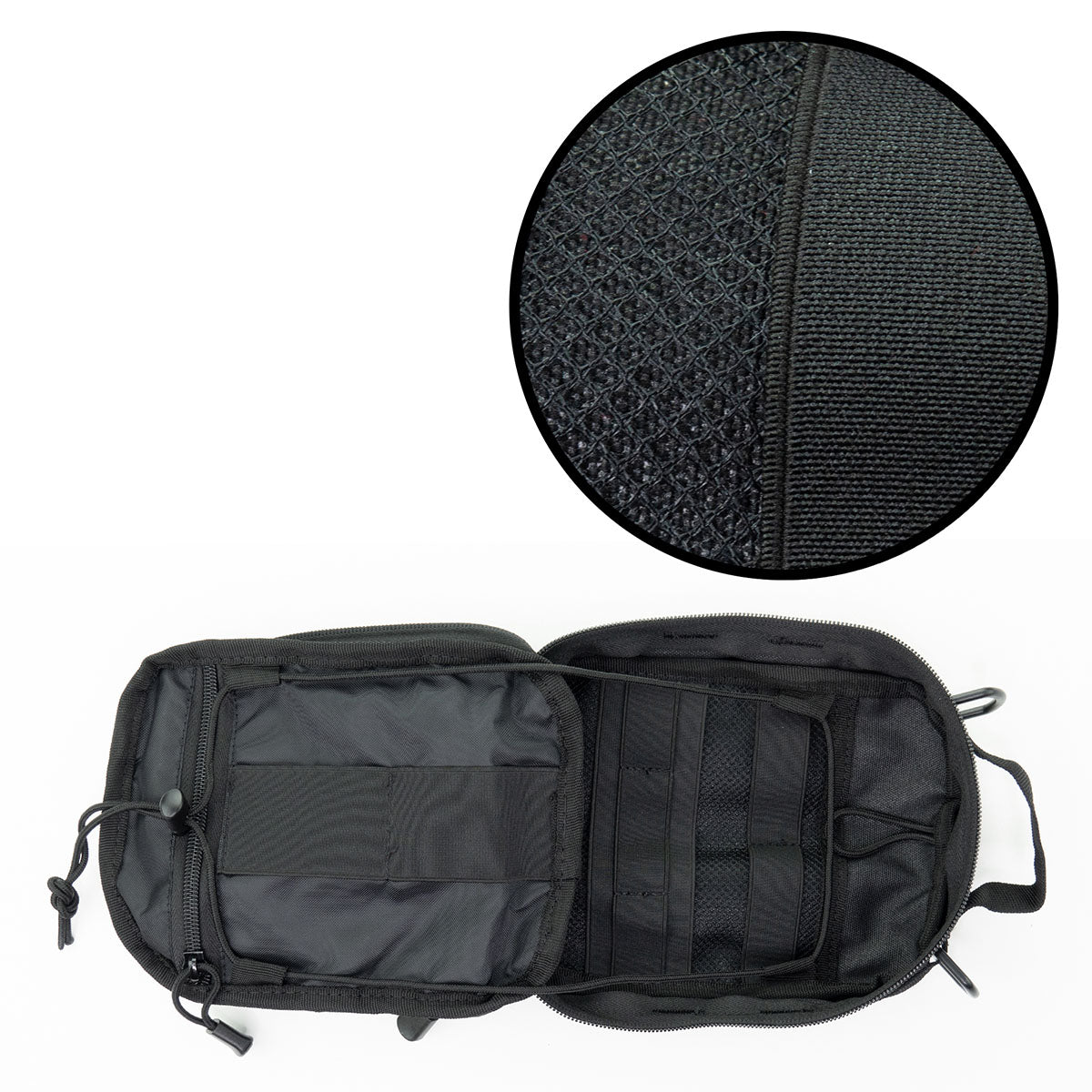 Molle Bleeding Control Bag, 6.5" x 3" x 8", Black