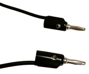 Connector Cord, 24", Banana to Banana Plug, Black, 12 per Pack
