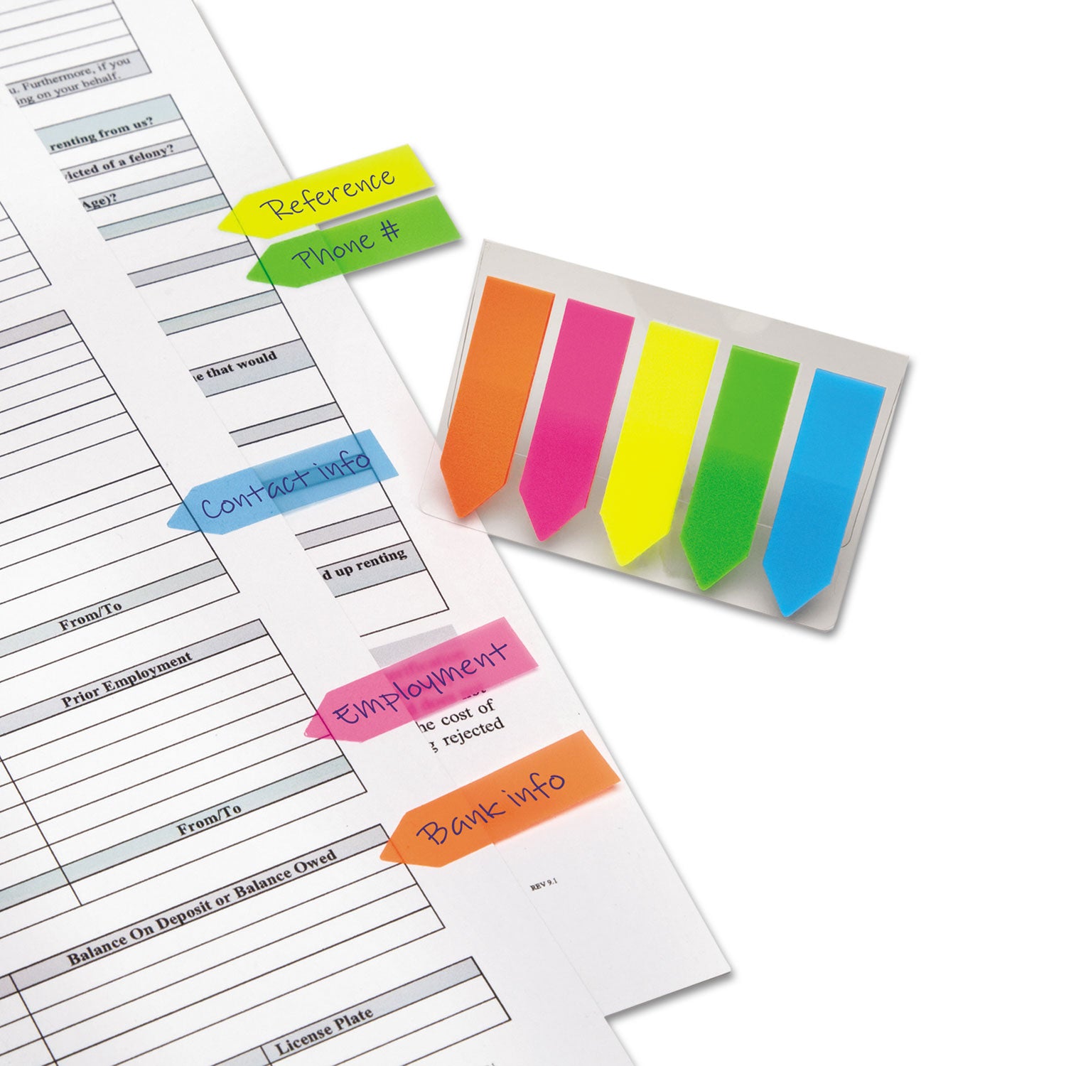 Redi-Tag Neon Small Arrow Colored Flags