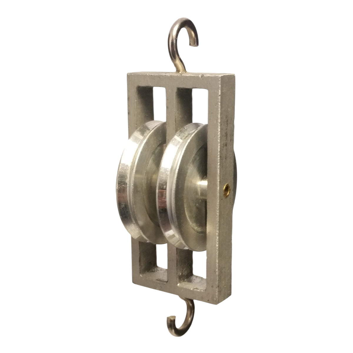 Pulley, Double, Parallel, Aluminum, 50mm