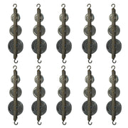 Pulley, Triple, Tandem, 3 Aluminum Wheels (25mm, 38mm, and 50mm), Pack of 10