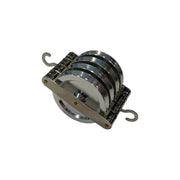 Pulley, Quadruple, Parallel, Aluminum, 50mm