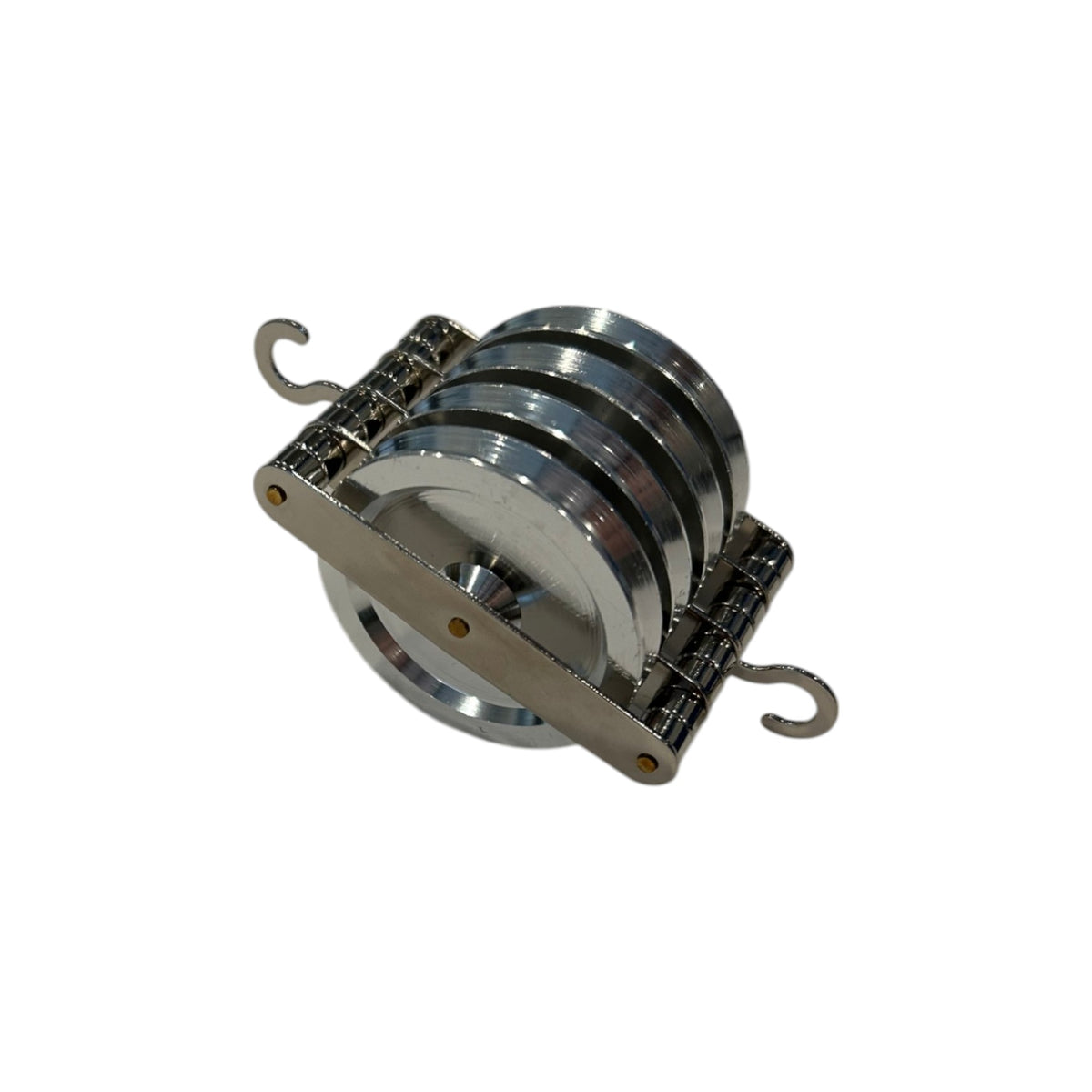 Pulley, Quadruple, Parallel, Aluminum, 50mm, Pack of 10