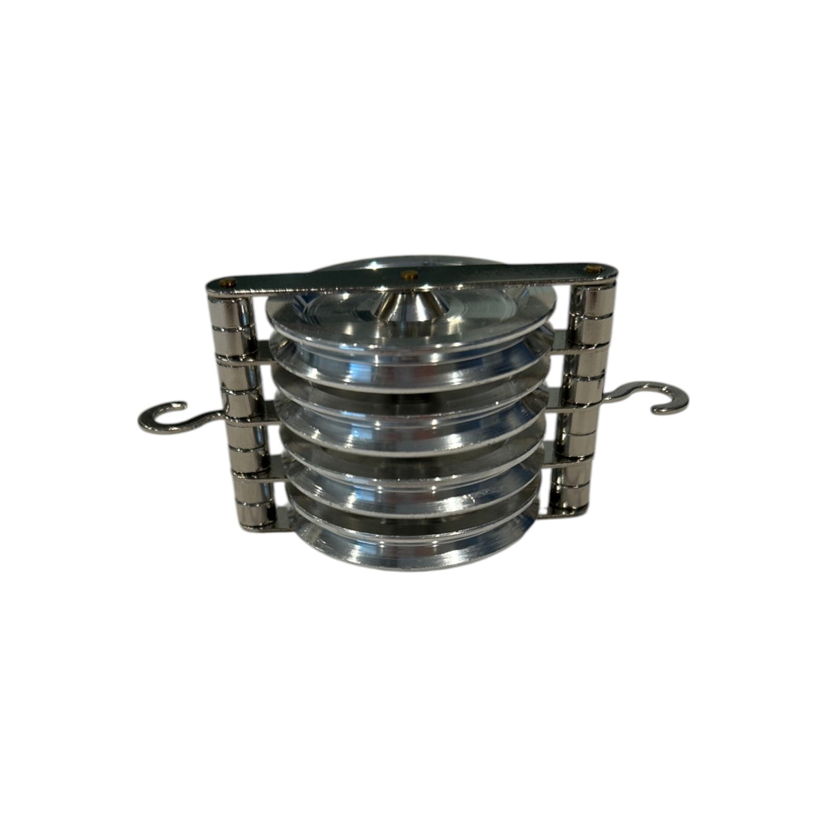 Pulley, Quadruple, Parallel, Aluminum, 50mm