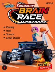 Hot Wheels Brain Race Kindergarten Workbook