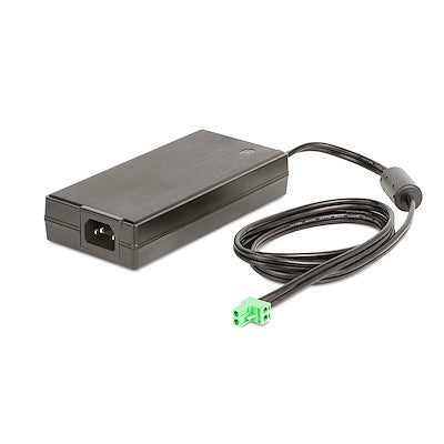 StarTech.com 160W Universal DC Power Adapter (24V/6.6A)  4ft(1.2m) 2-Wire Cord  2/3-Pin Terminal Blocks  100-240V AC/DC External Power Supply for Indu