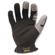 Ironclad WorkForce All-purpose Gloves - X-Large Size - Black, Gray - Impact Resistant, Abrasion Resistant, Durable, Reinforced - For Multipurpose, Home, Shop, Construction, Landscape, Yardwork - 1 Pair