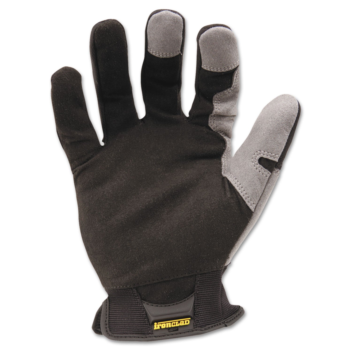 Ironclad WorkForce All-purpose Gloves - Large Size - Black, Gray - Impact Resistant, Abrasion Resistant, Durable, Reinforced - For Multipurpose, Home, Shop, Construction, Landscape, Yardwork - 1 Pair