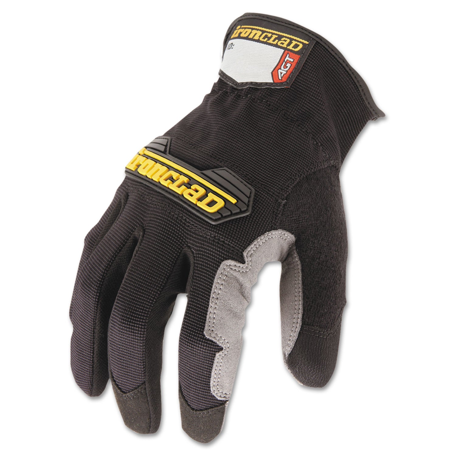 Ironclad WorkForce All-purpose Gloves - Large Size - Black, Gray - Impact Resistant, Abrasion Resistant, Durable, Reinforced - For Multipurpose, Home, Shop, Construction, Landscape, Yardwork - 1 Pair