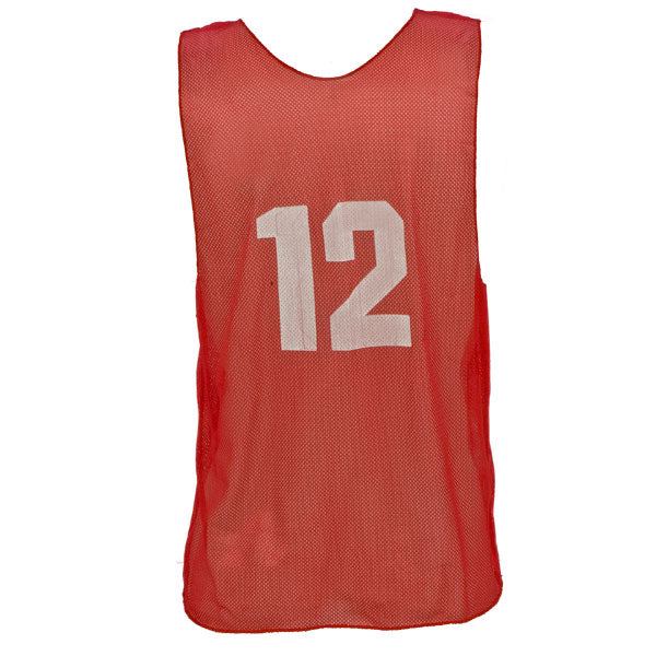 Numbered Practice Vest Youth Red